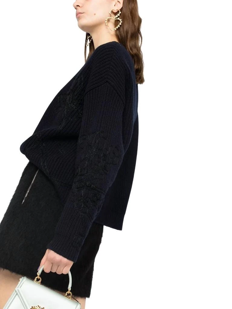 Valentino Valentino - Floral Embroidered Knitted Jumper 4