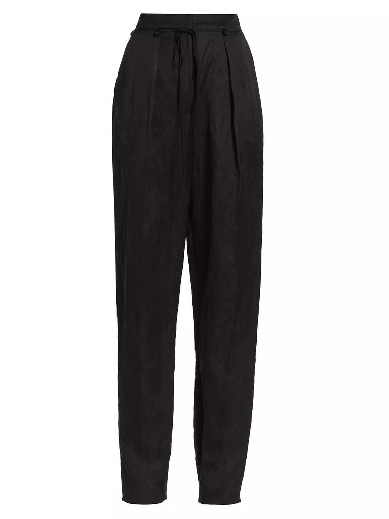 Jason Wu Straight-Leg Linen-Blend Pants 1