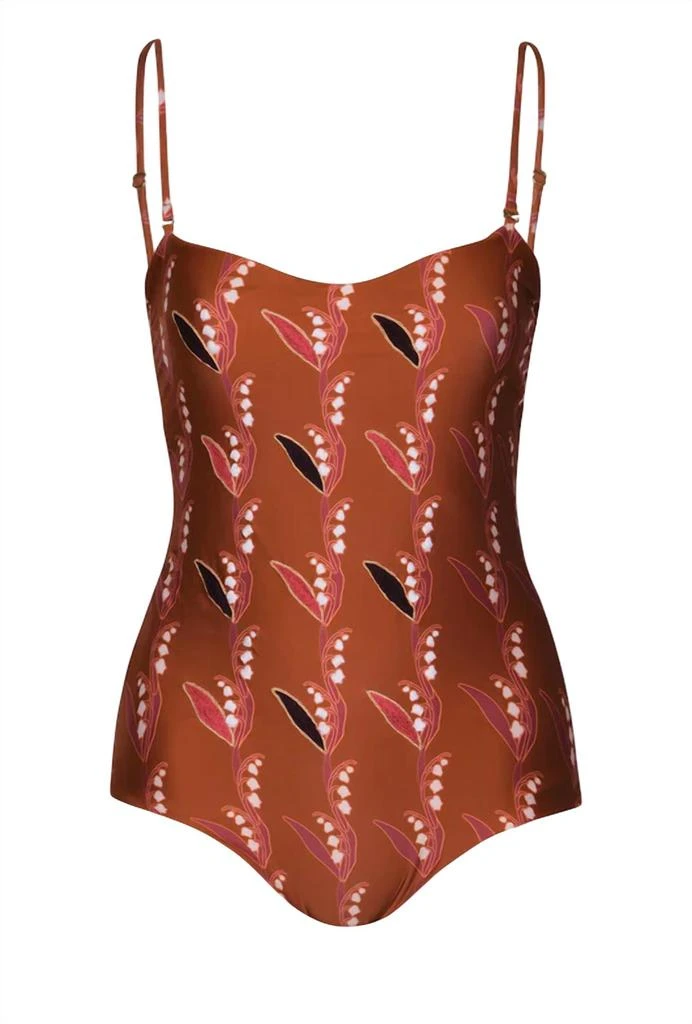 Juan de Dios Juan De Dios - Esteros Hand Embroidered OnePiece Swimsuit 1