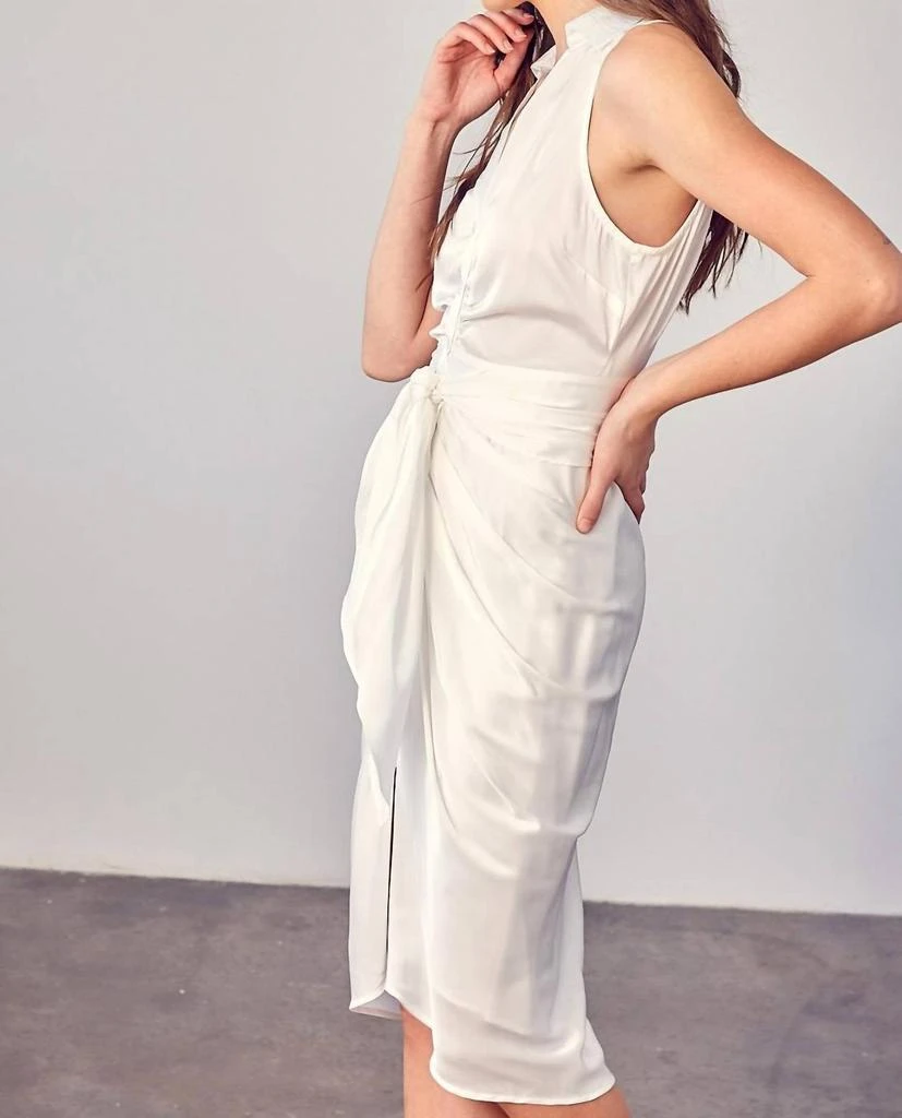 DO+BE Do+Be - Sleeveless Collared Front Tie Dress 2