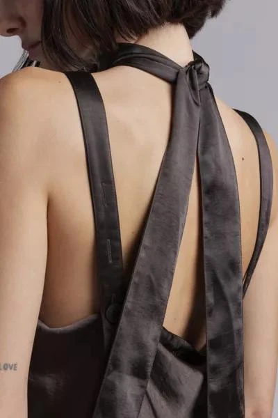WILDFANG WILDFANG UO Exclusive The Empower Satin Adjustable Slip Dress 3