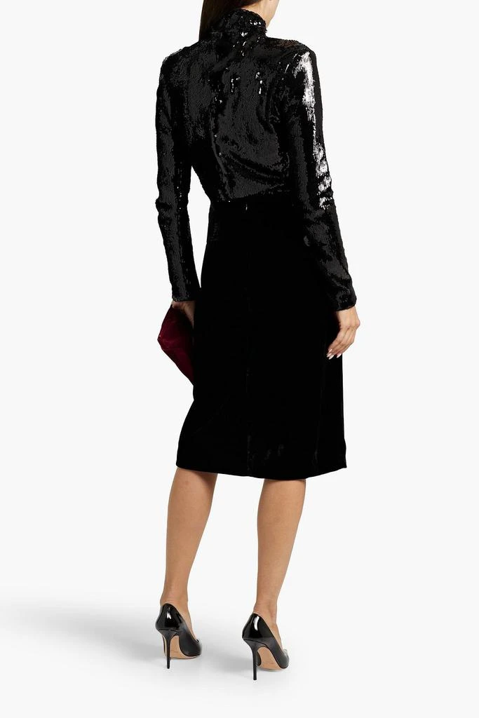 Theory Velvet midi skirt 3