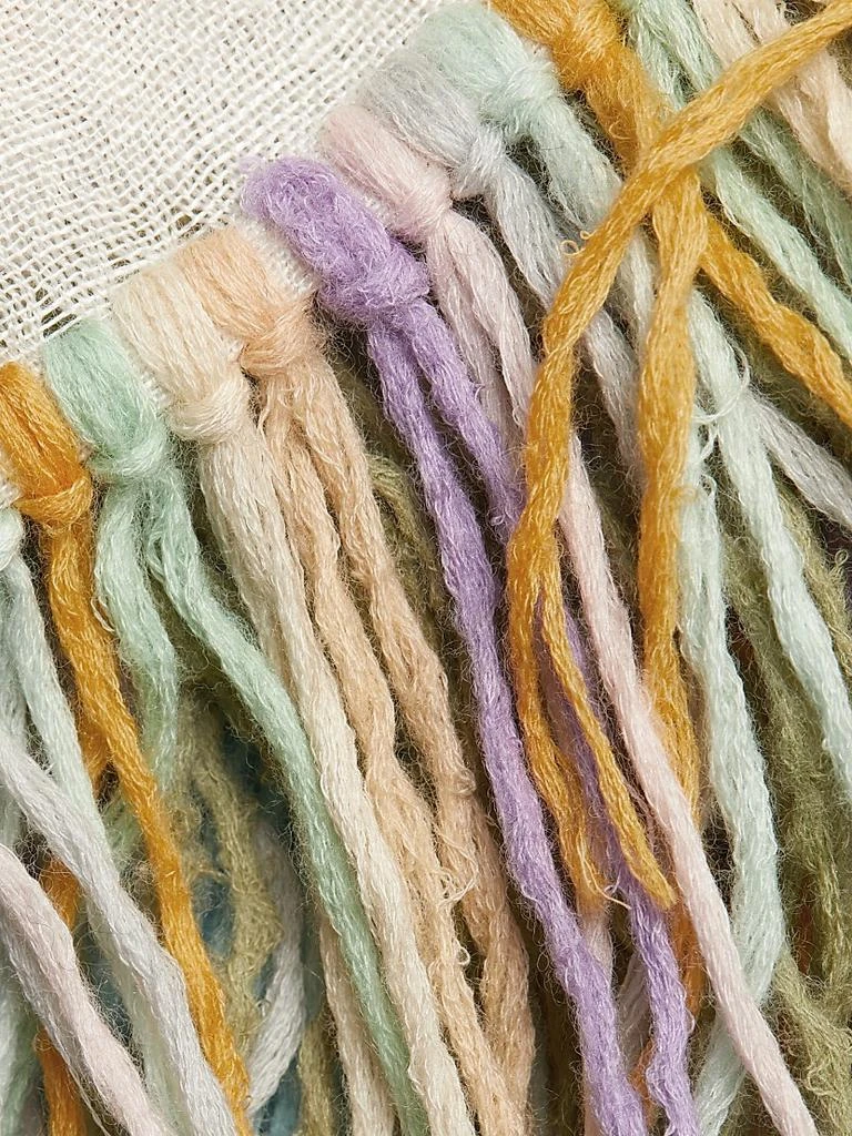 Jane Carr Cabana Cashmere-Linen Fringe Scarf 3