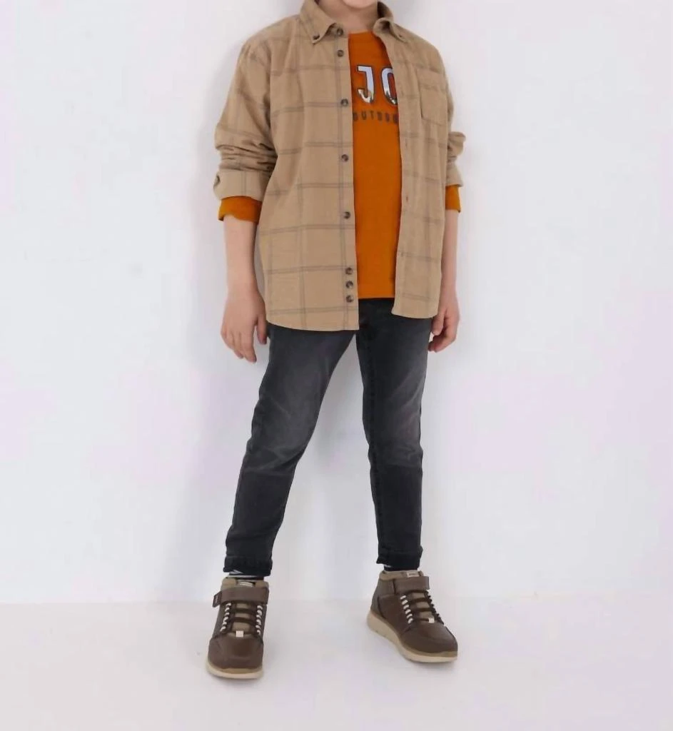 MAYORAL Boy's Corduroy Overshirt In Tan 1