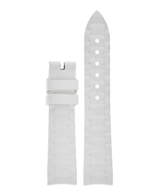 Chopard Chopard 18-16mm 105/070 White Rubber Replacement Strap C960417-0024 1