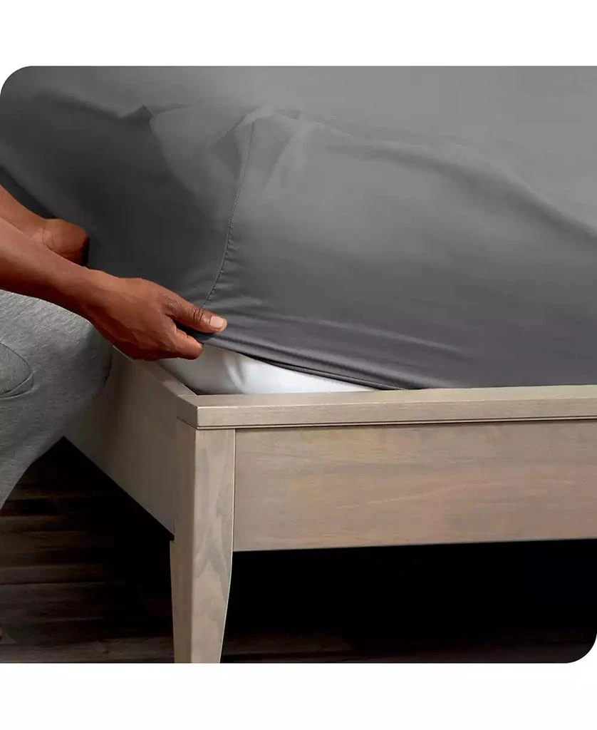 Bare Home Double Brushed Dual Pocket Microfiber Fitted Sheet 6