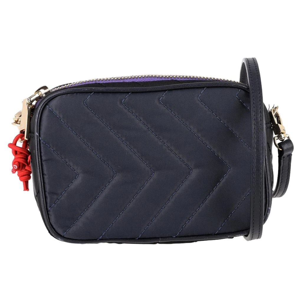 Sandro Paris Sandro Chevron Quilted Belt Bag in Navy Blue Polyamide