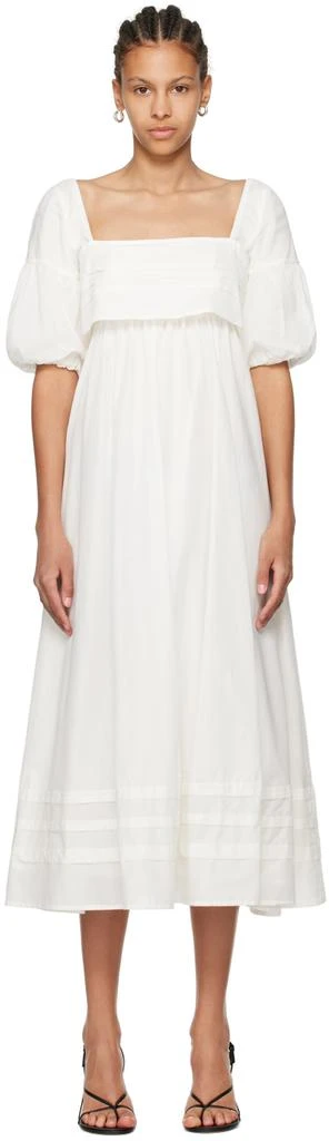 Staud Off-White Darla Midi Dress 1