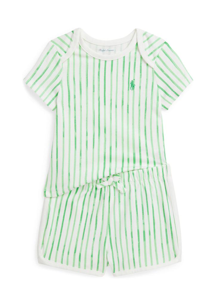 Ralph Lauren Baby Boys Striped Cotton Jersey T-Shirt 
Shorts Set