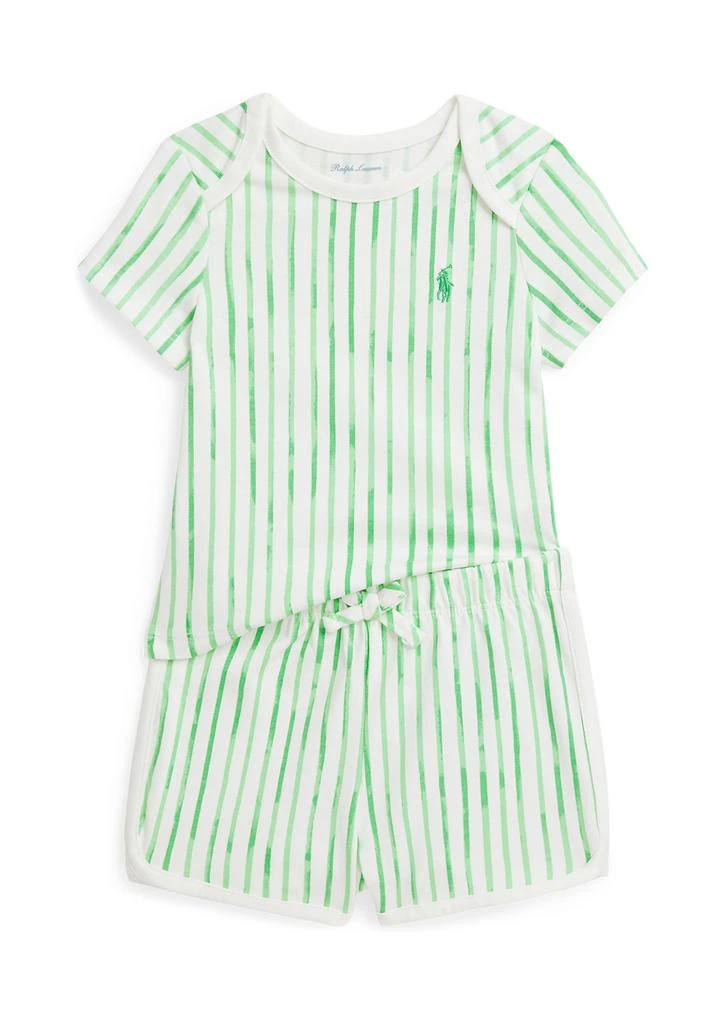 Ralph Lauren Baby Boys Striped Cotton Jersey T-Shirt 
Shorts Set 1