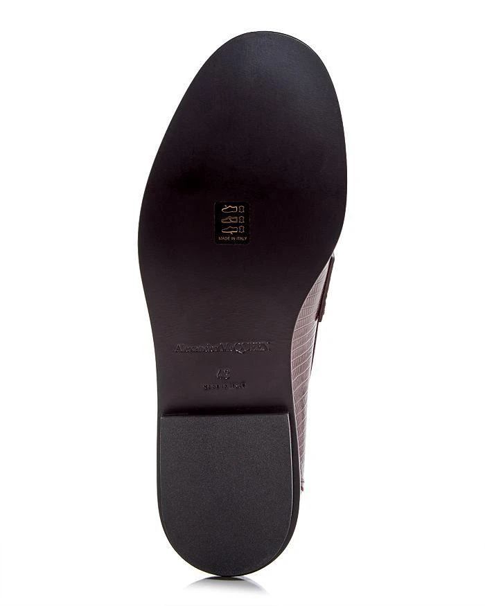 Alexander McQueen ALEXANDER Men's Croc Embossed Apron Toe Loafers 2