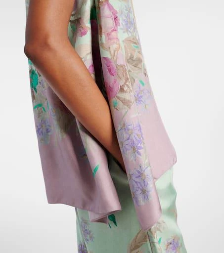 LA DOUBLE J San Carlo floral silk top 5