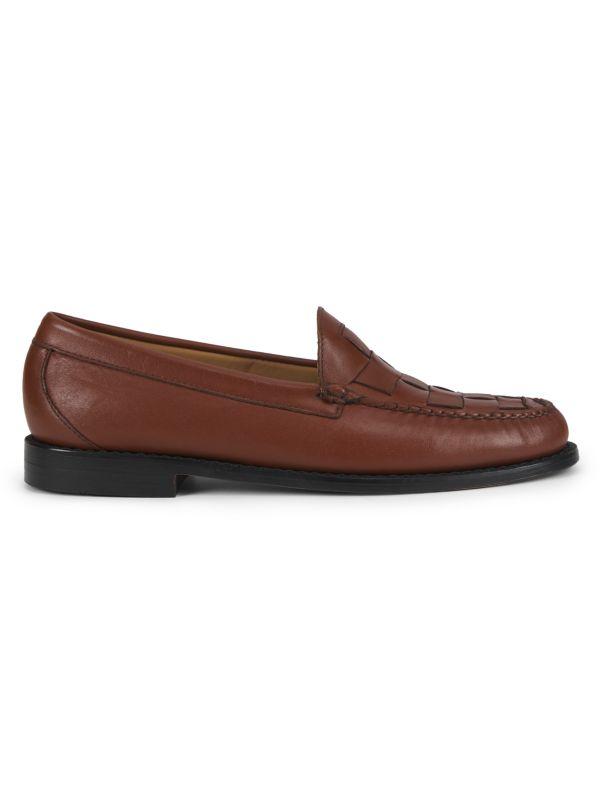 G.H. Bass Larson Moc Toe Leather Loafers