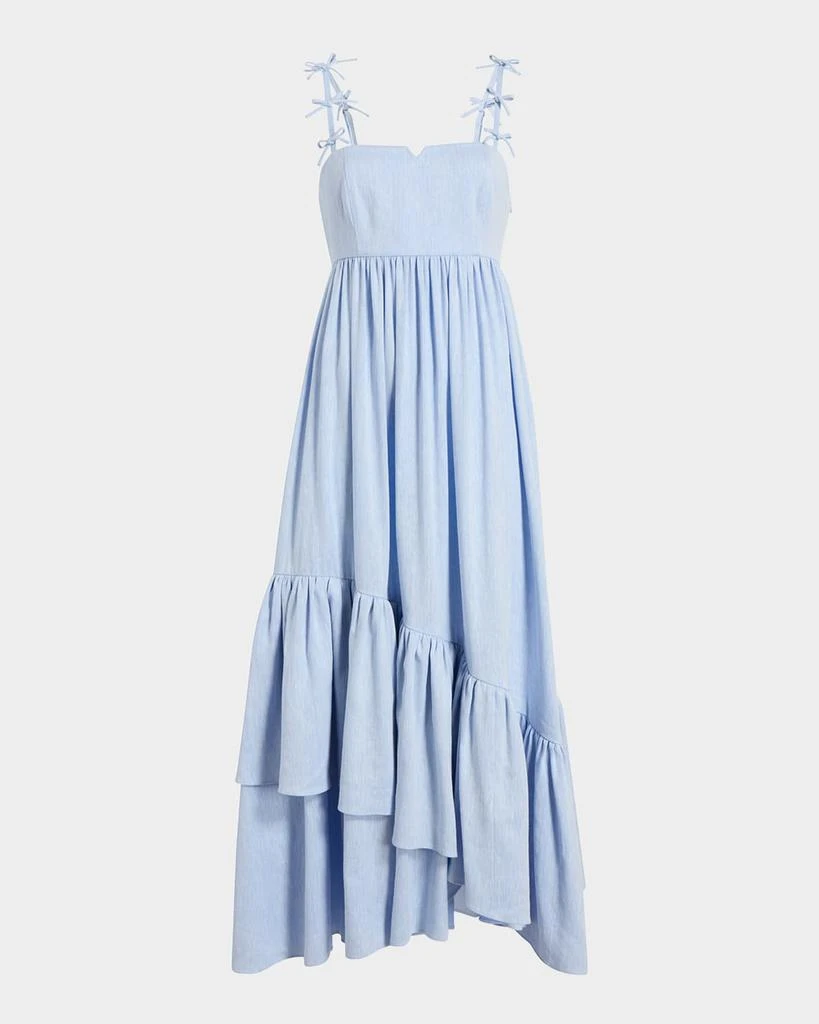 Cinq a Sept Bailey Bow Linen Suiting Dress 1