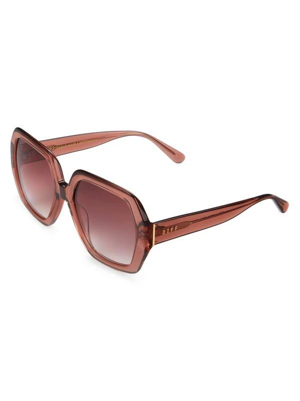DIFF Eyewear Nola 54MM Geometric Sunglasses 2