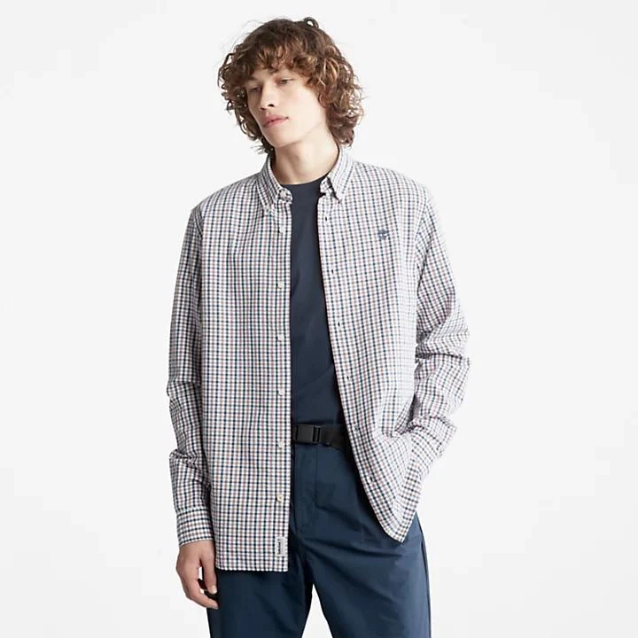 Timberland Seersucker Gingham Shirt for Men in Purple 1