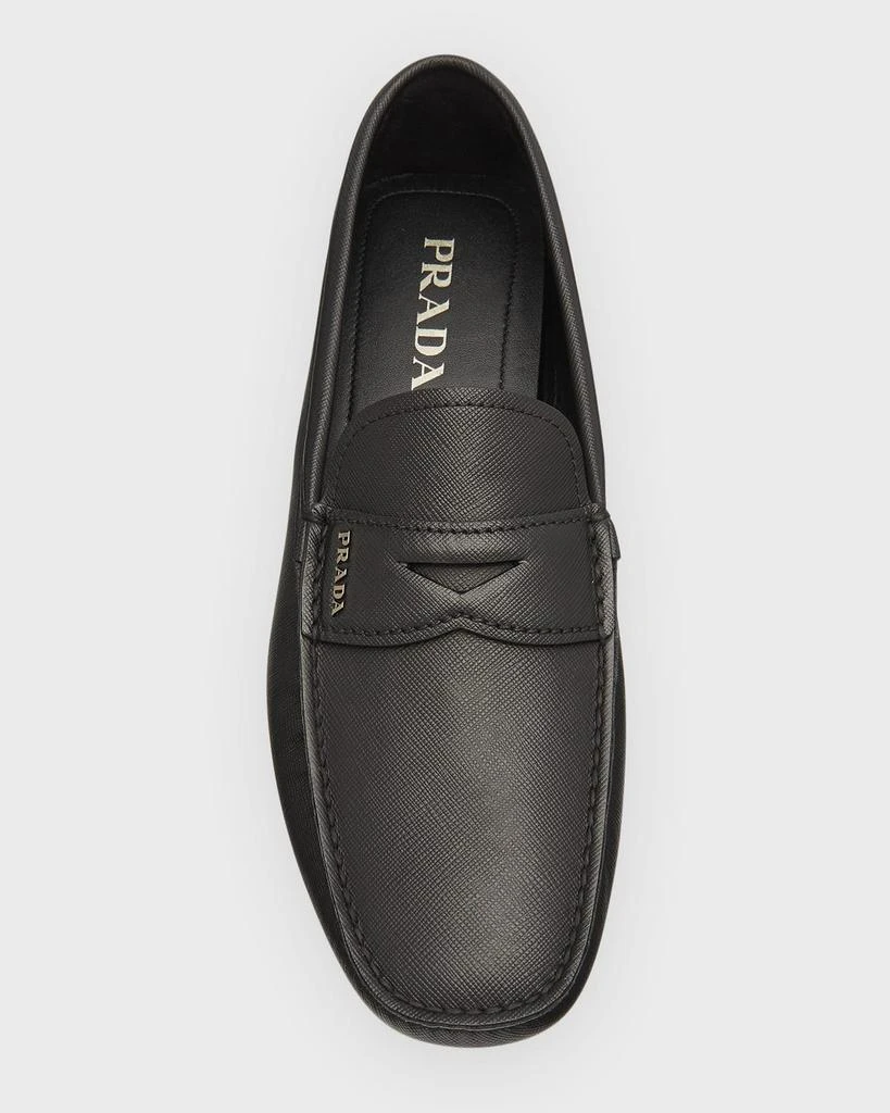 Prada Men's Saffiano Leather Penny Drivers 8