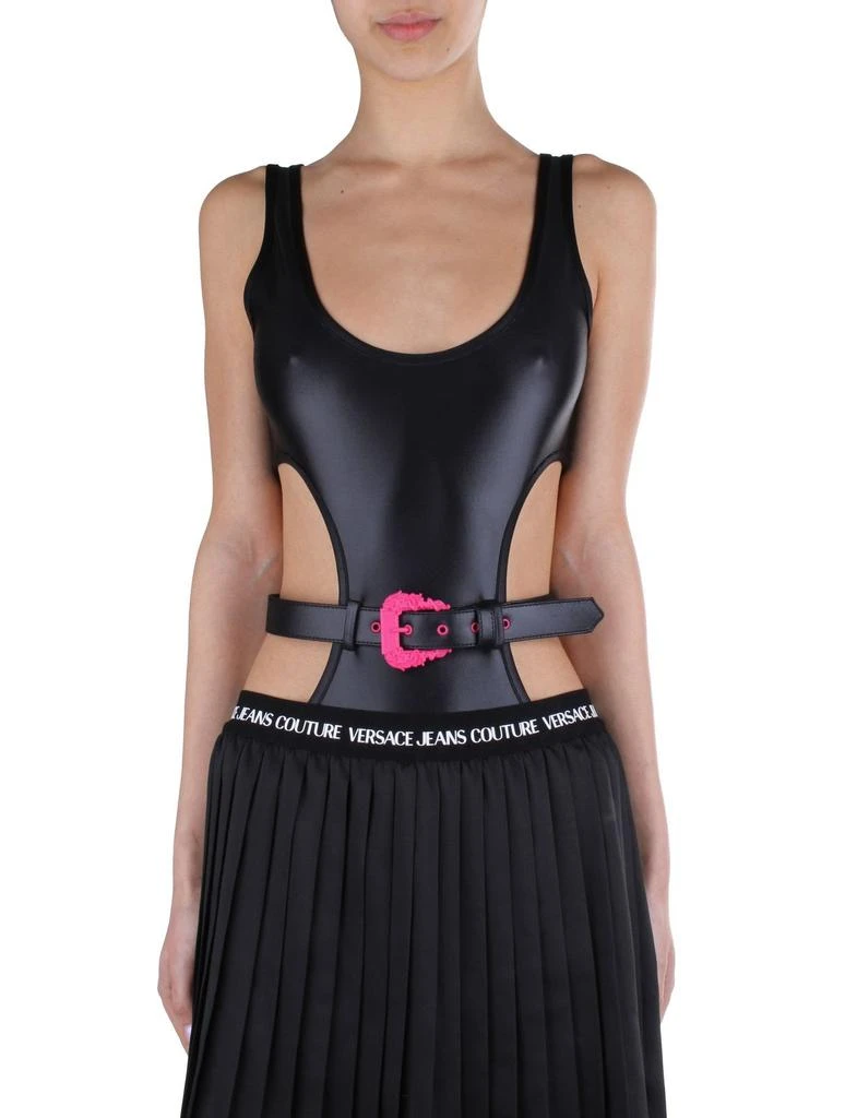 Versace Versace Jeans Couture Cut-Out Detailed Belted Bodysuit 1