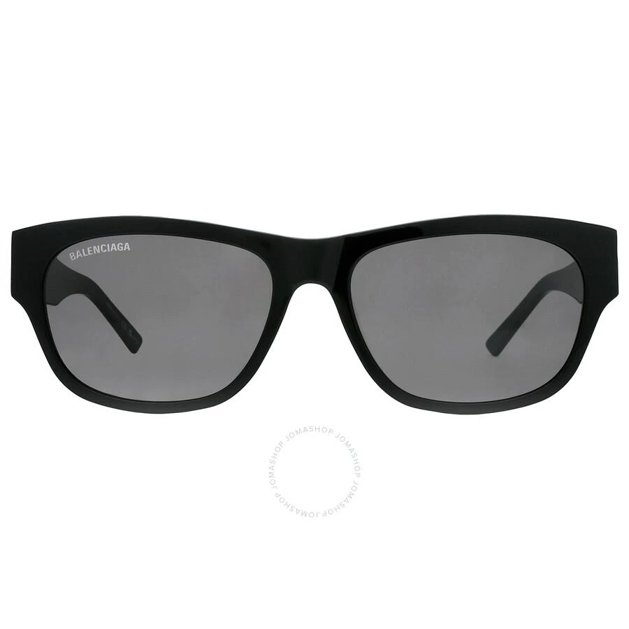 Balenciaga Grey Oval Men's Sunglasses BB0164S 001 57 1