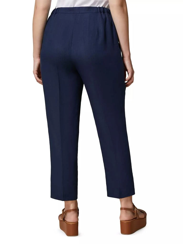 Marina Rinaldi Plus Size Respiro Linen Tapered Pants 5