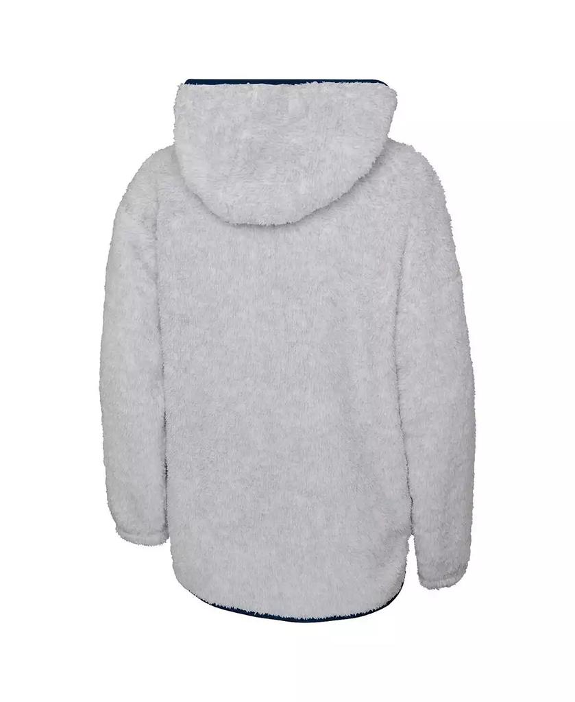 Outerstuff Big Girls Heather Gray Washington Capitals Ultimate Teddy Fleece Pullover Hoodie
