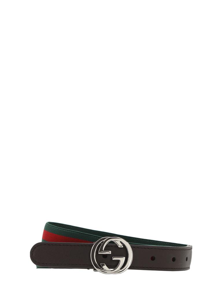 GUCCI Elastic Belt W/ Web Details