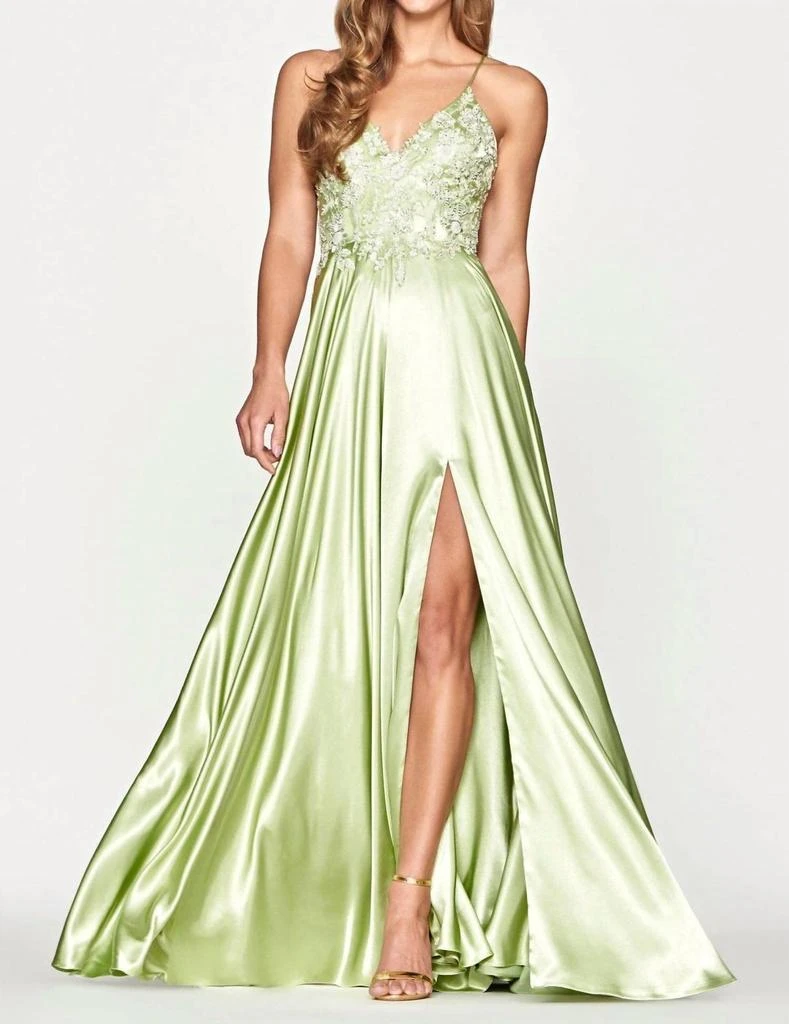 Faviana Faviana - Beaded Bodice A-line Gown