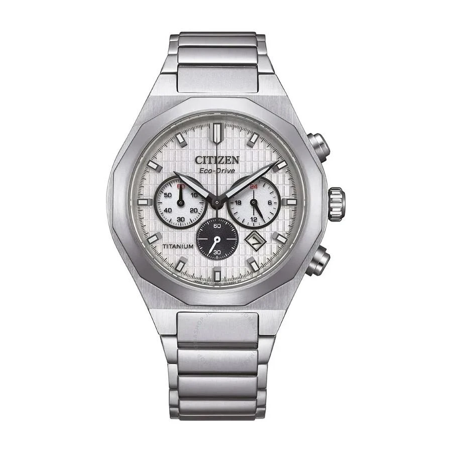 Citizen Zenshin Senkei Chronograph Silver Dial Ladies Watch CA4690-51A 1