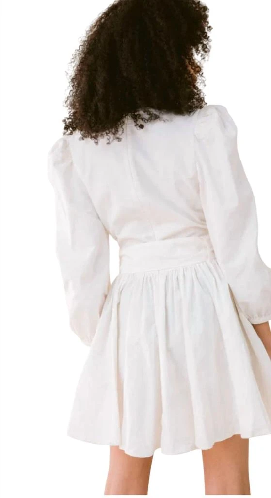 LAROQUE Emma Mini Dress In Cream 3