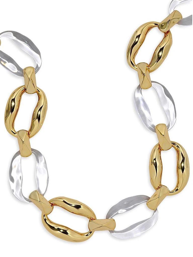 Alexis Bittar Liquid Lucite® 14K-Gold-Plated Oval-Link Chain Necklace 3