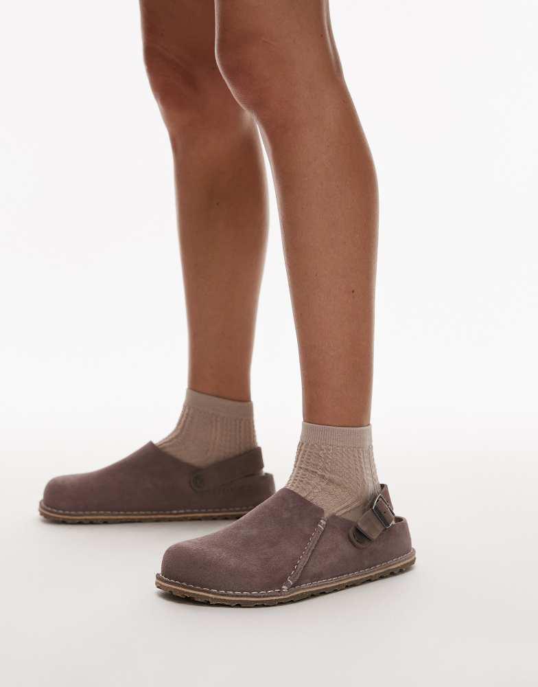 Birkenstock Birkenstock Lutry suede shoe in washed purple