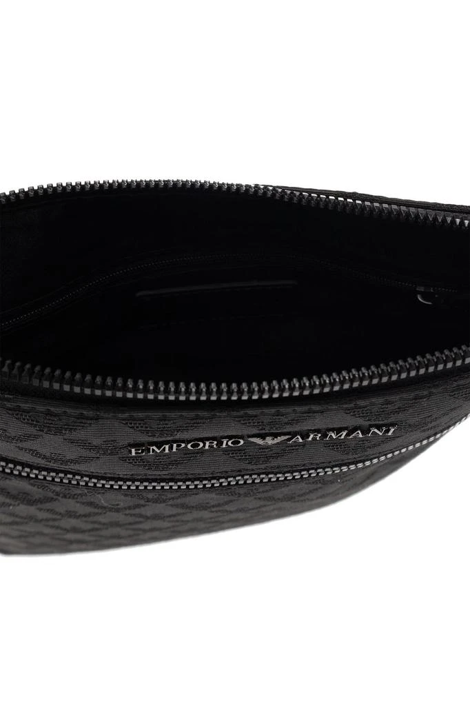 Emporio Armani Emporio Armani All-Over Jacquard Eagle Flat Shoulder Bag 5