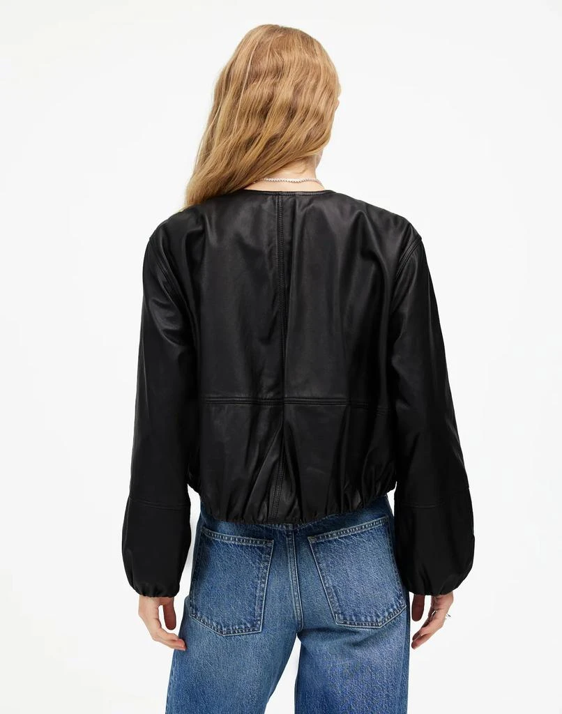 Madewell Leather Bubble-Sleeve Jacket 4