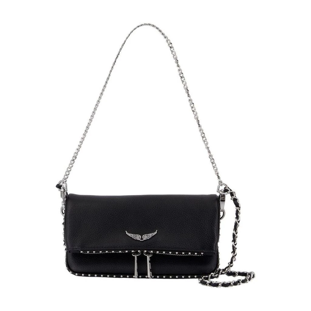 ZADIG 
VOLTAIRE Rock Nano Wallet On Chain - Leather - Black