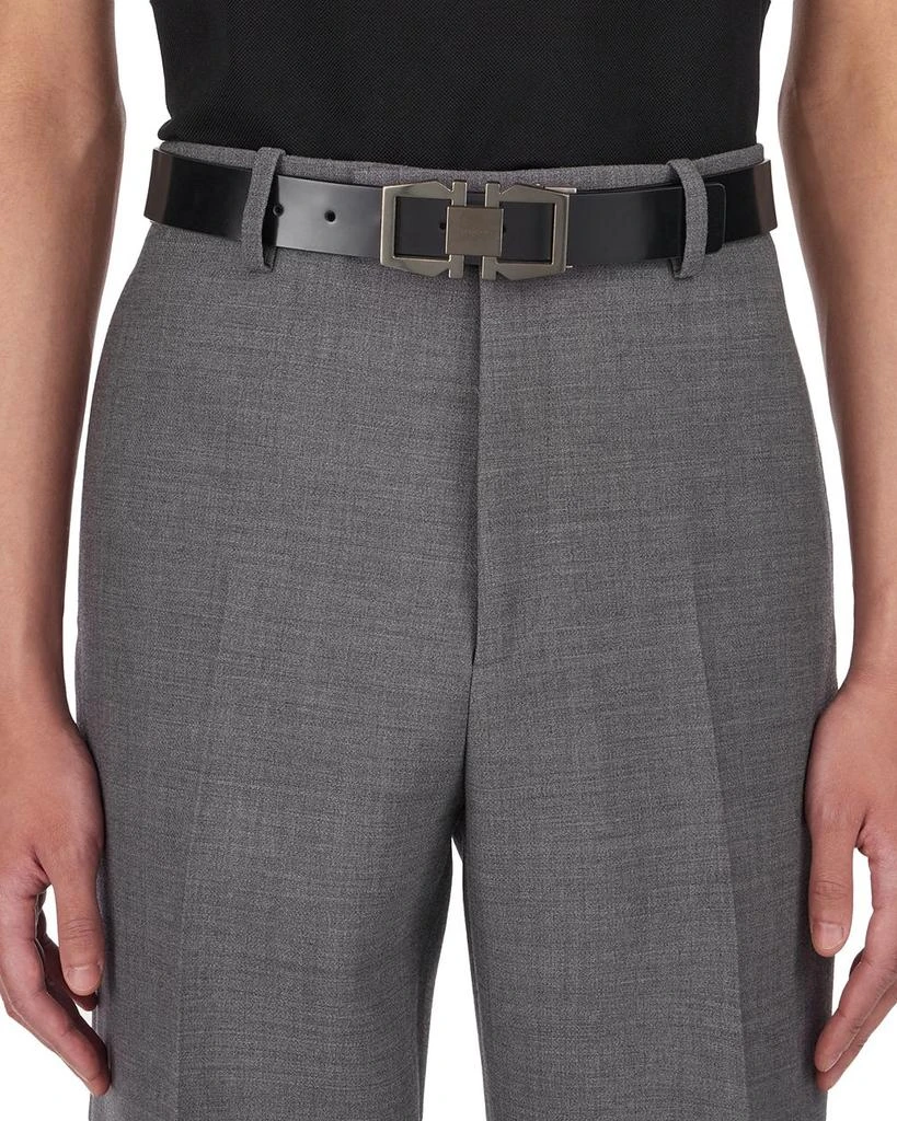 Salvatore Ferragamo Men's Double Gancini Reversible Leather Belt 3