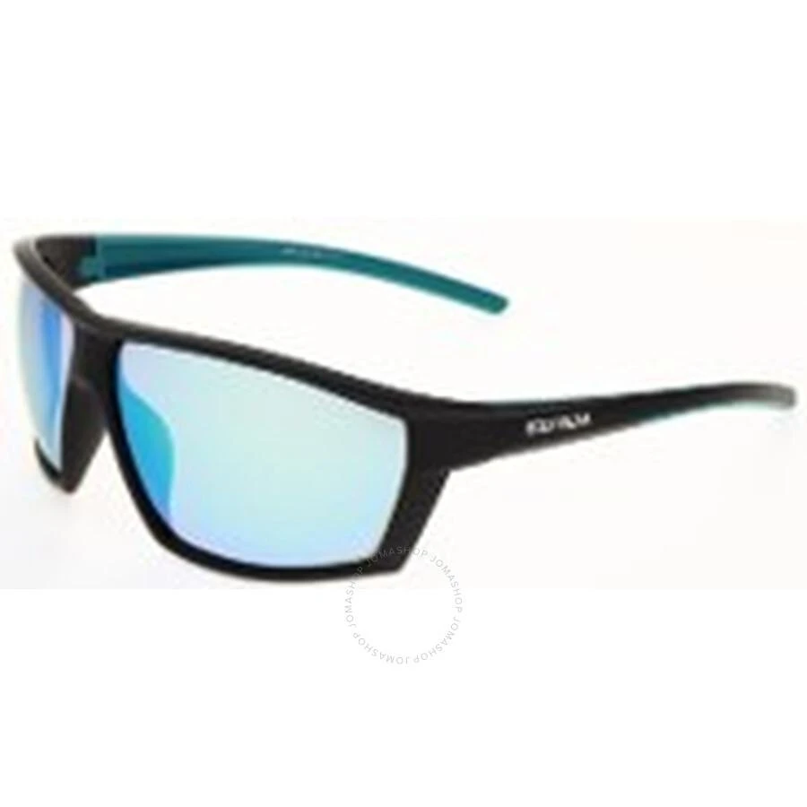 Body Glove BG 25 418 Polarized Blue Mirror Wrap Unisex Sunglasses 10270154.CGR BLKGRN 1