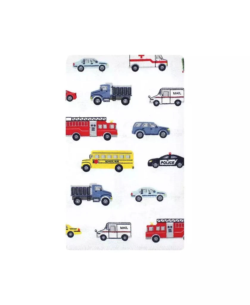 Hudson Bulk Pack of 10 Absorbent Cotton-Poly Flannel Burp Cloths 2