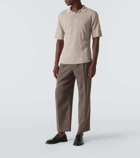 The Row Reggie linen-blend polo shirt 2