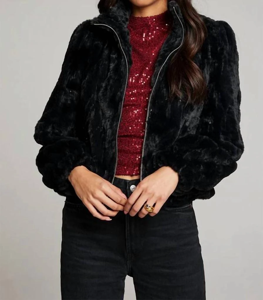 Chaser Chaser - Sequin Faux Fur Coat 1