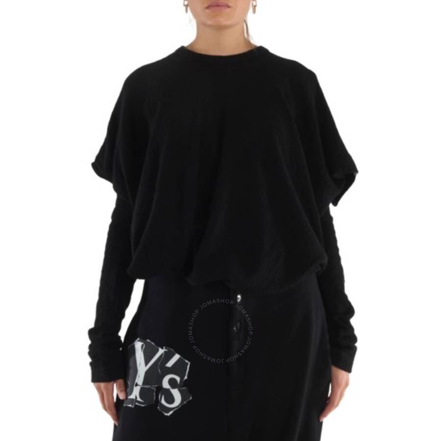 YOHJI YAMAMOTO Black Bag Shaped Round Neck T-Shirt