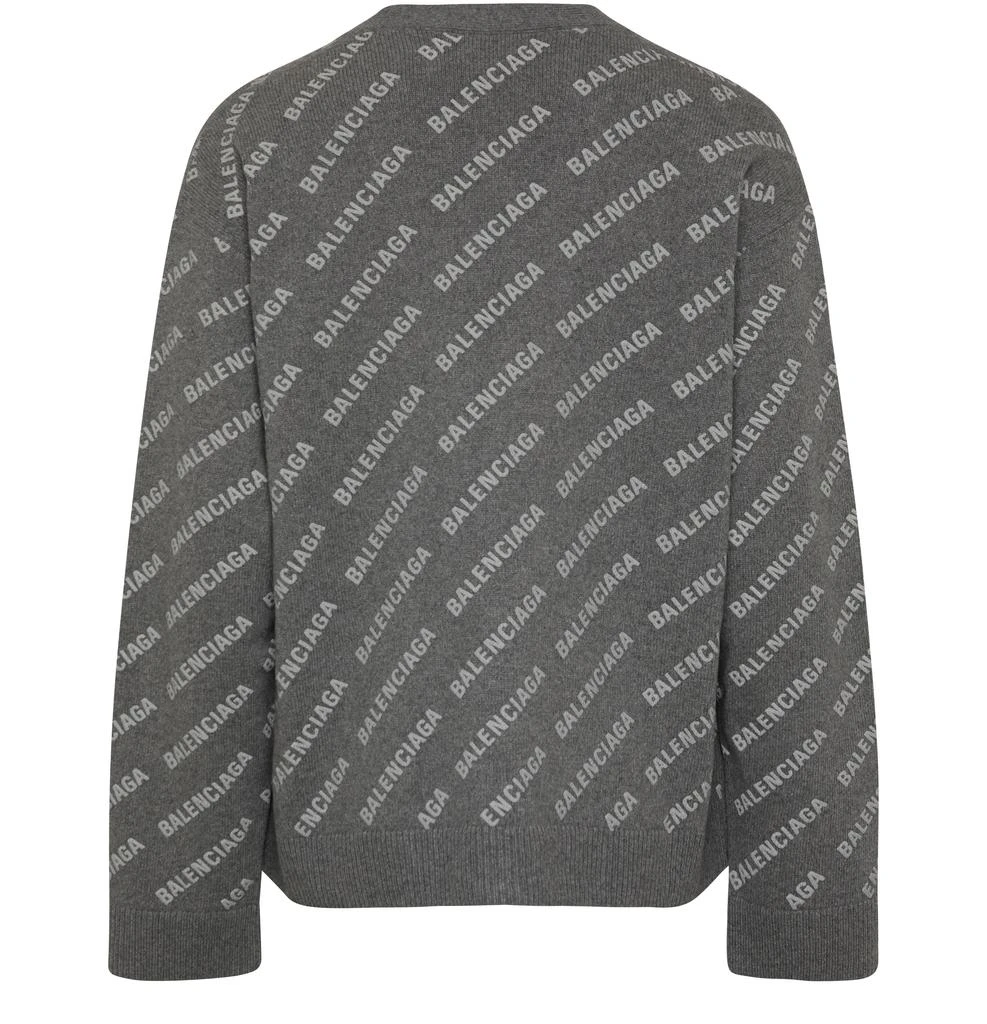 Balenciaga All-over logo cardigan 3