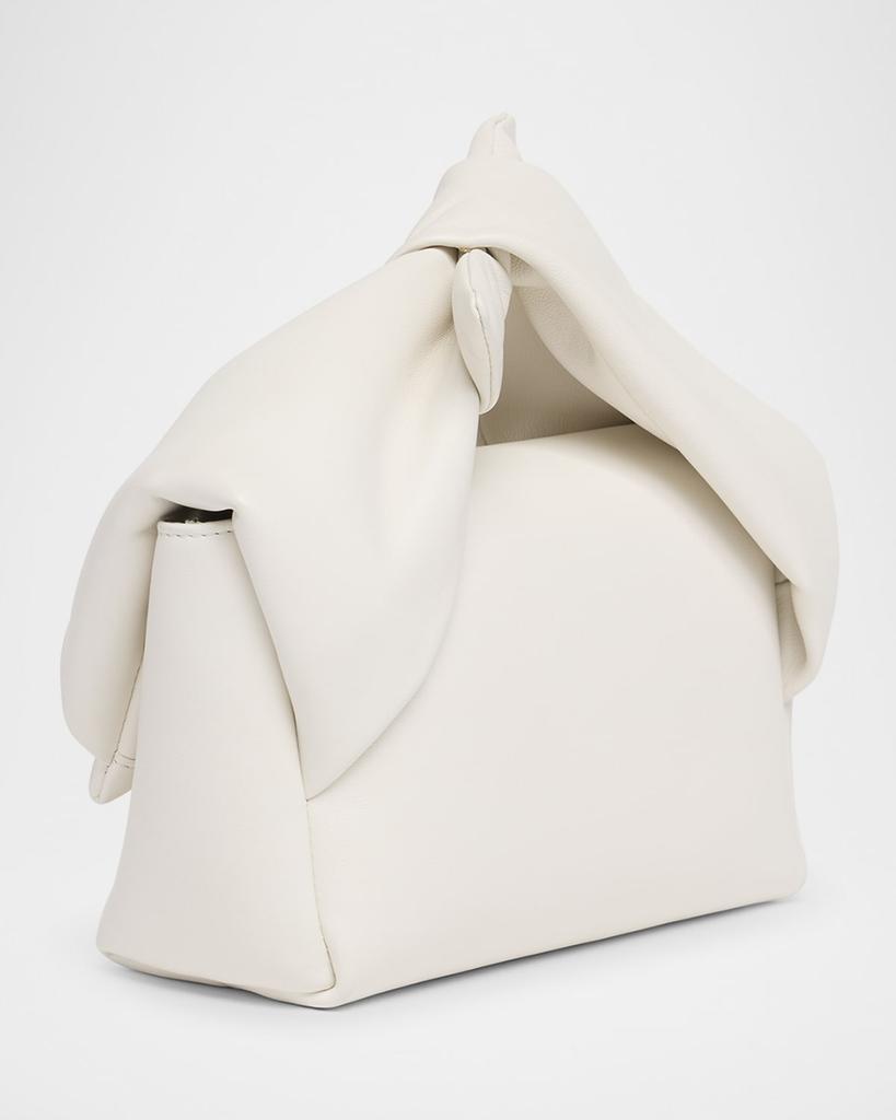 JW Anderson Twister Midi Bow Leather Top-Handle Bag