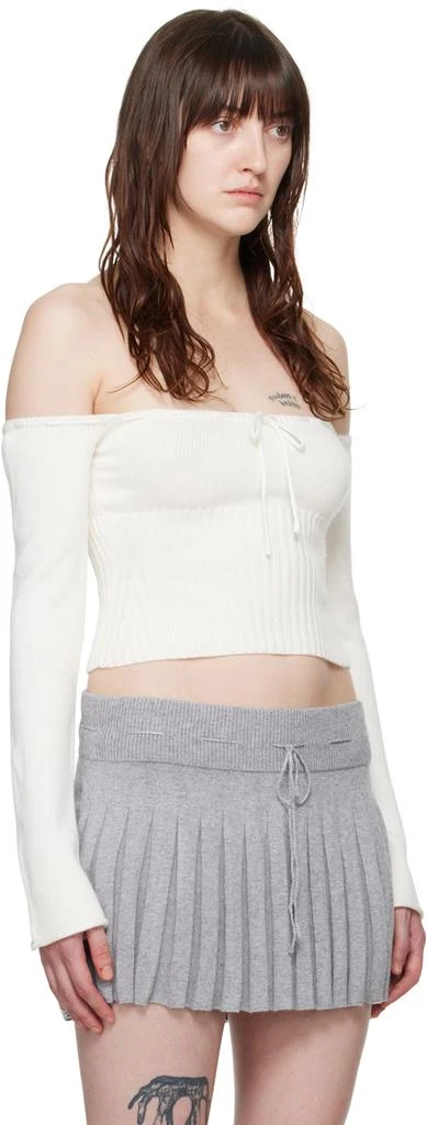 GUIZIO White Bayberi Sweater 2