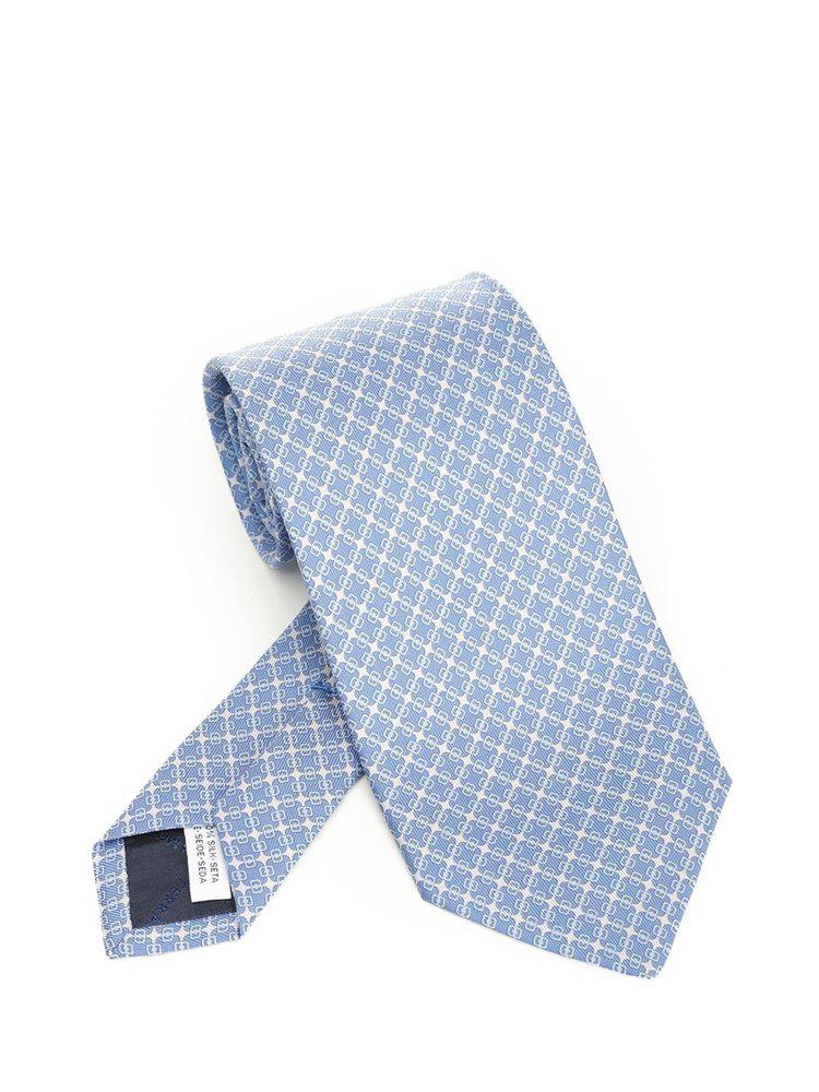 Salvatore Ferragamo Ferragamo Vara Plaque Printed Tie