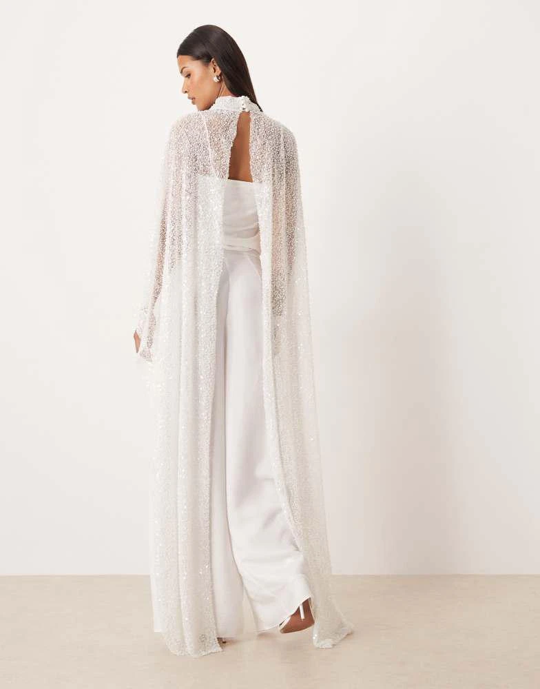 pretty lavish white sequin dress Jayda Sequin Cowl Neck Dress