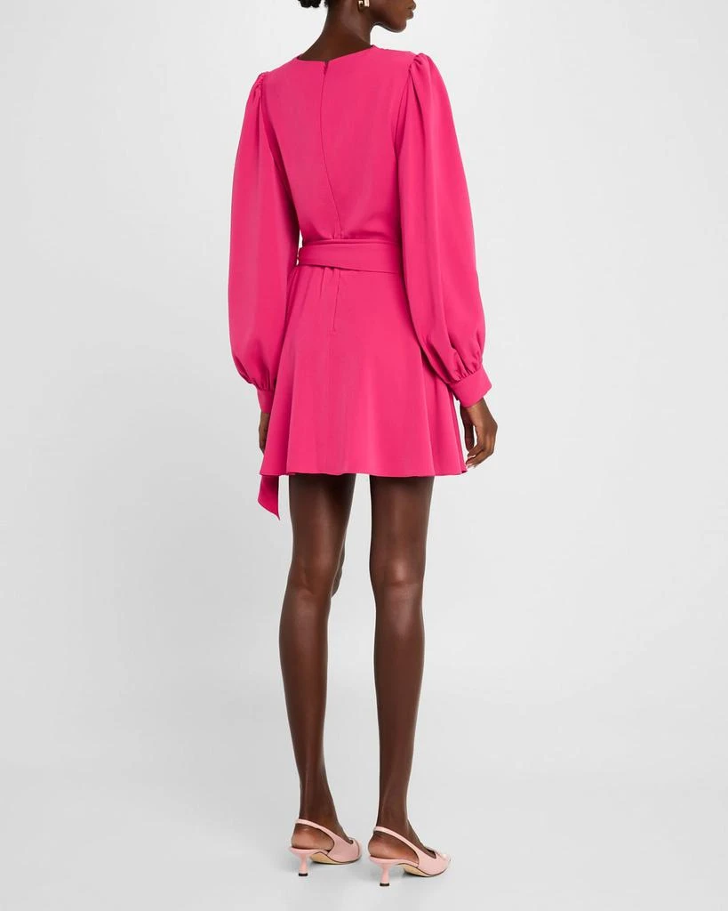 Black Halo Russel Belted Cowl-Neck Mini Dress 3