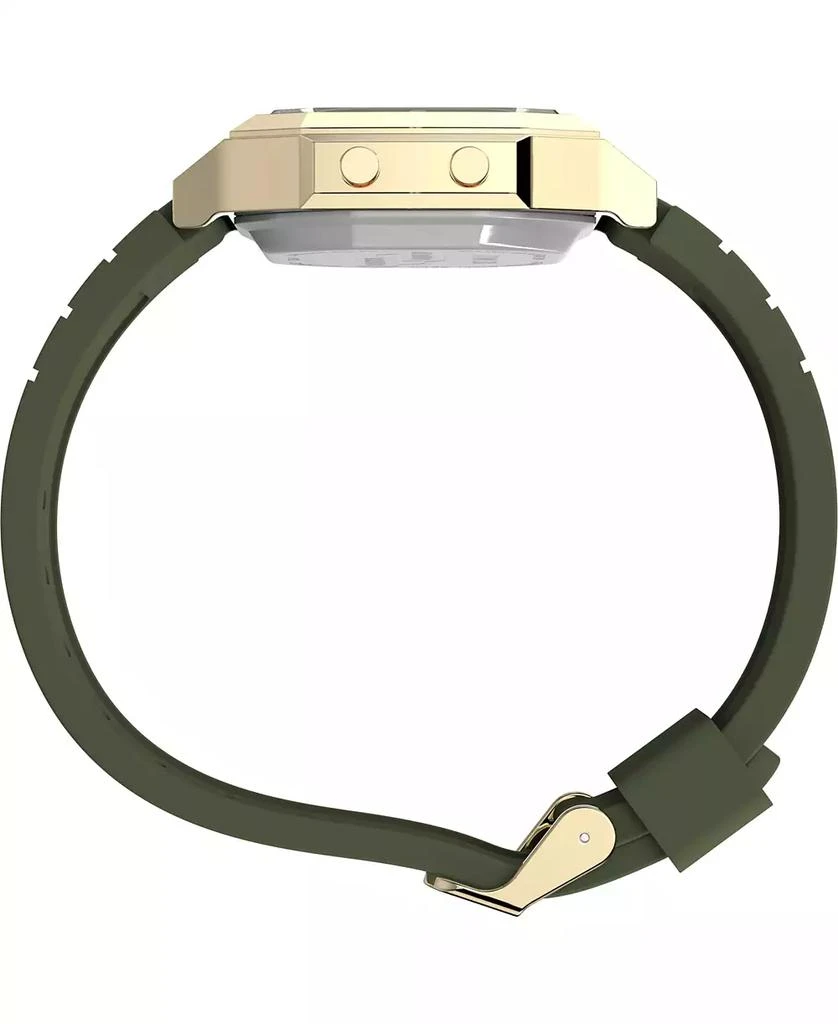 Timex Unisex Activity Tracker Digital Green Silicone Strap 40mm Octagonal Watch 3