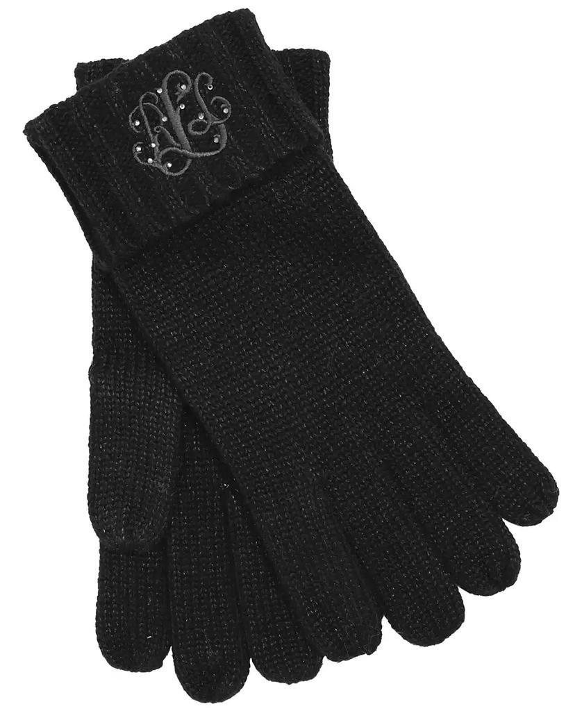 Ralph Lauren Metallic Embroidery Gloves
