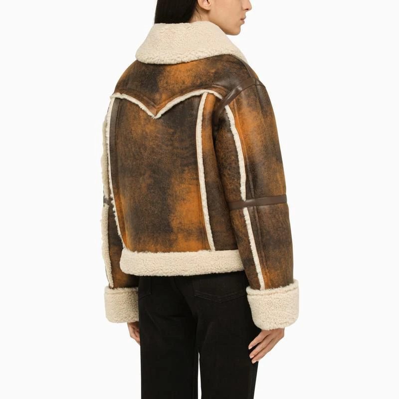 Stand Studio Stand Studio Shaded Sheepskin Effect Jacket 4