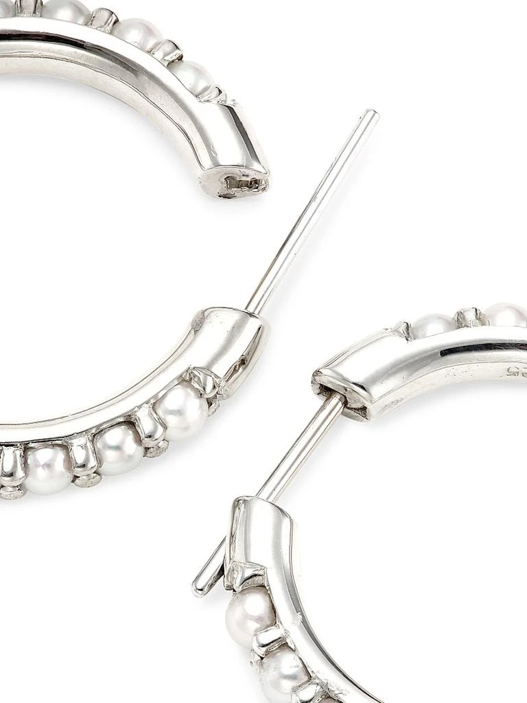 Spinelli Kilcollin Sterling Silver & Akoya Hoops 3